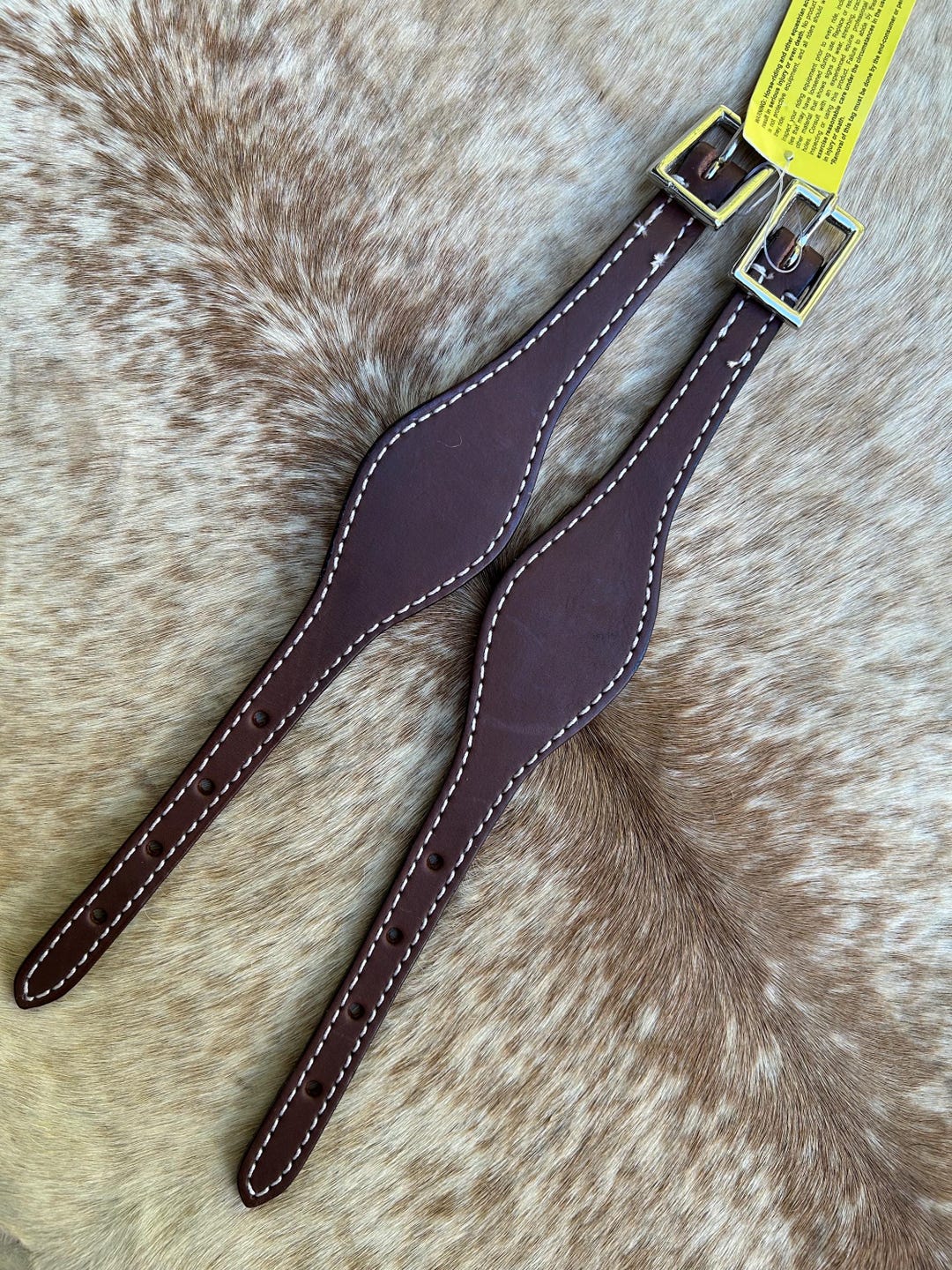 Accessoire Sellerie Western Paire D'ailes De Rechange Pour Selle Western En Cuir Brut - Marque Ridex - Neuf (origine Inde) Ailes Selle Western