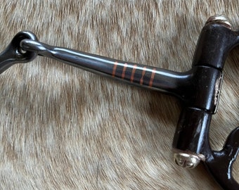 Mors Filet Western 5 1/4 – Bouche étoile Du Texas Gravée, Argent, Showman Products