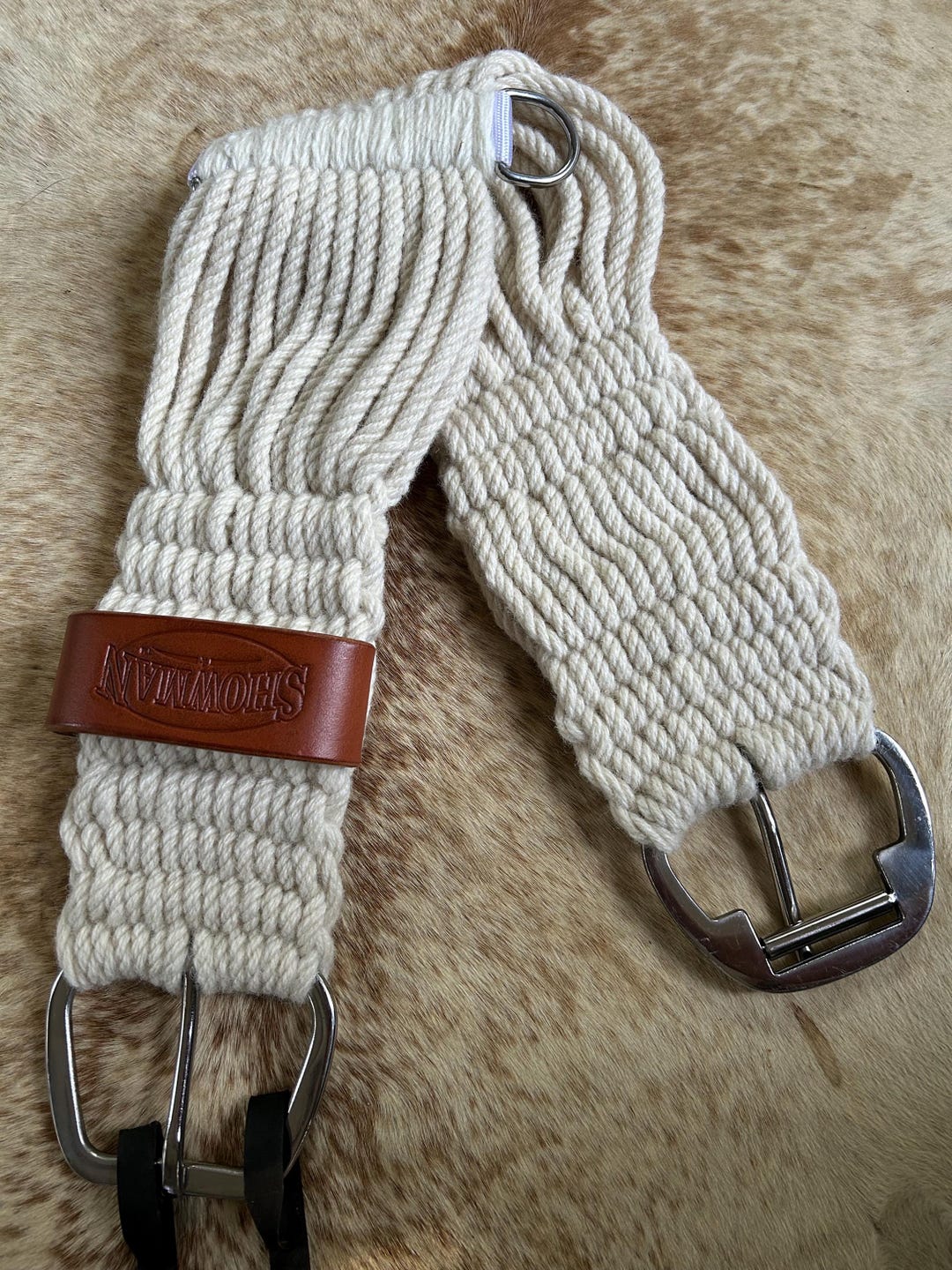 144703 Wool String girth with Stainless Steel Buckles. main image 0