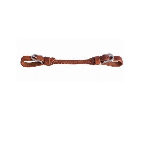 Rolled Center Genuine Harness Leather Western Curb Strap for Horse Bridle Bit Free Ship