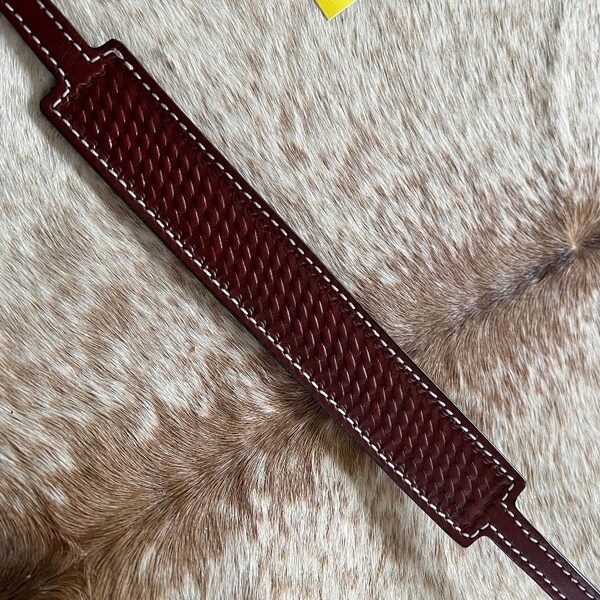 Premium Walnut Leather Adjustable Wither Strap main image 0