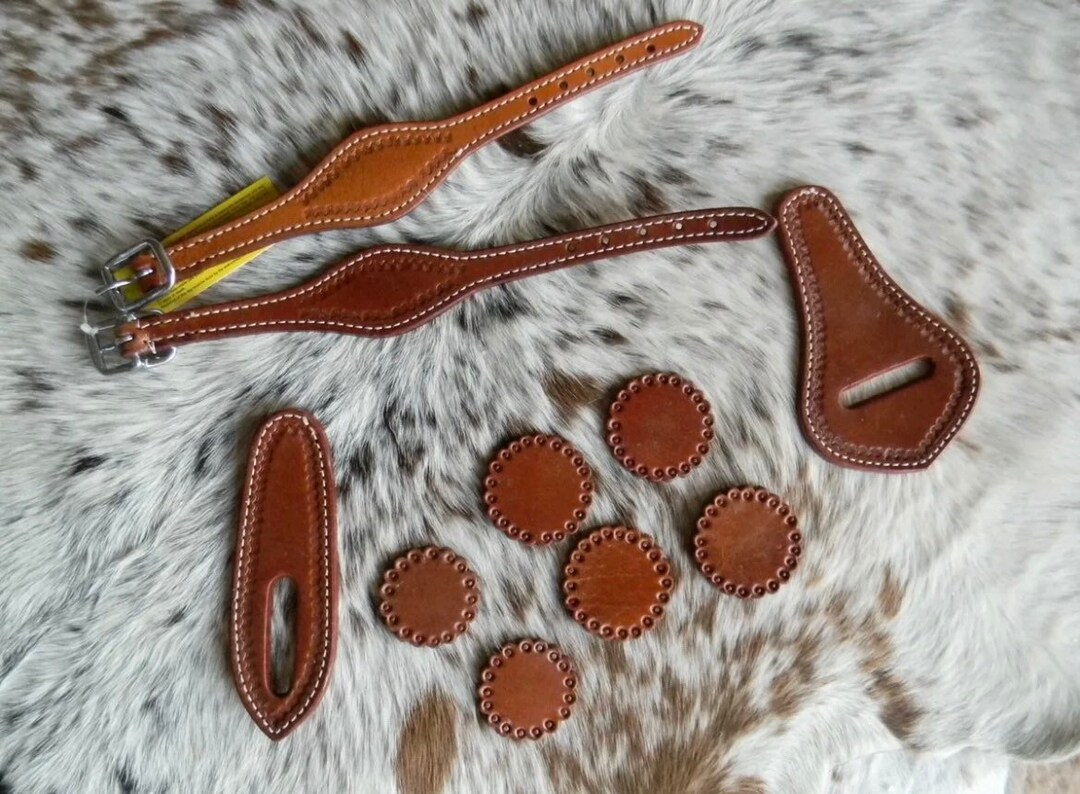 10 Piece Medium Oil Shell Tooled Western Saddle Repair Kit Free Ship Etsy