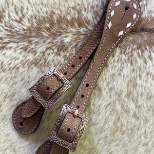 Pair Adult Size RoughOut Leather Western Spur Straps FREE SHIPPING