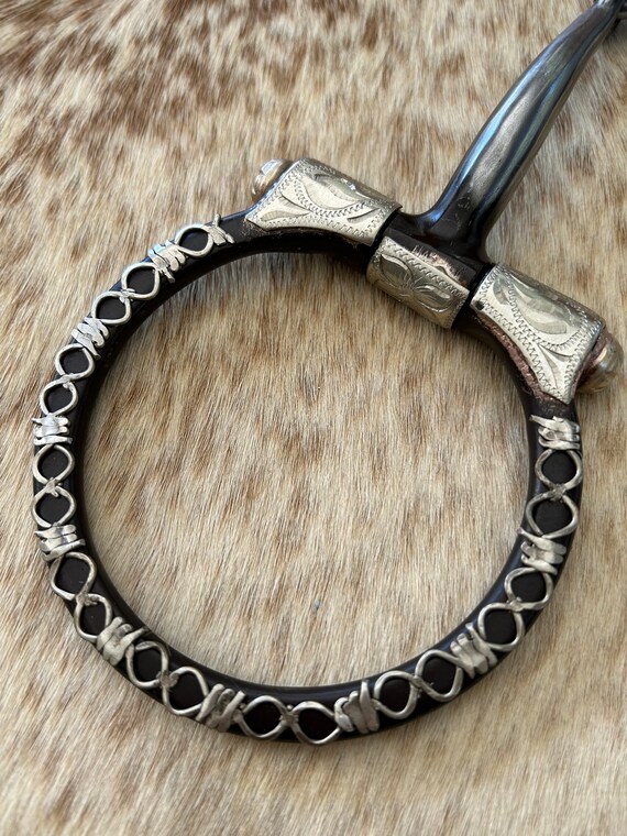 Mors Western Silver Show – Haut Port Et Rouleau, Corne Cassée (occasion)