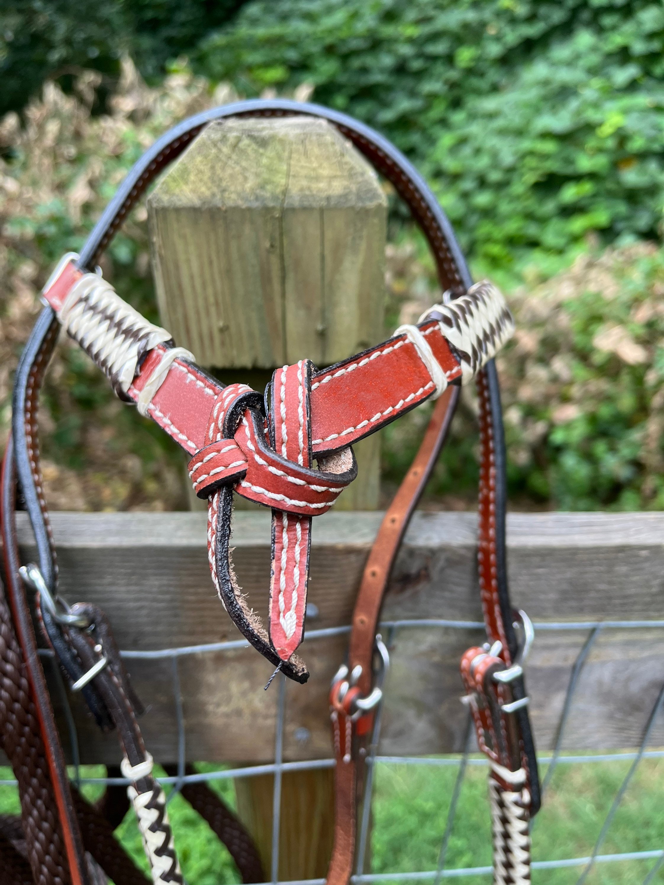 Bitless Bosal Bridle Complete Set Horse Size Rawhide Bosal Etsy