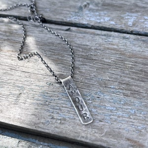 Collier Personnalisé Gravé pour Homme en Argent 925 image 1