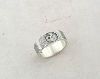 Ethnic Ring Yin Yang Silver 925