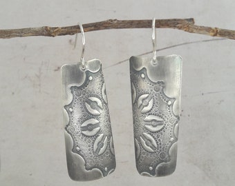 Boucles D'Oreilles Ethniques Txai Argent Massif