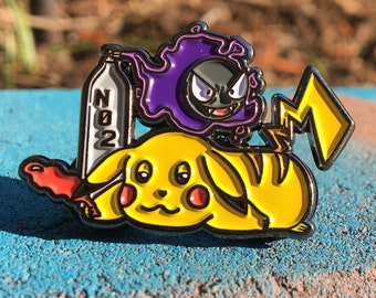 Brian Jake Mashup Funny Cartoon Parody Lapel Pin