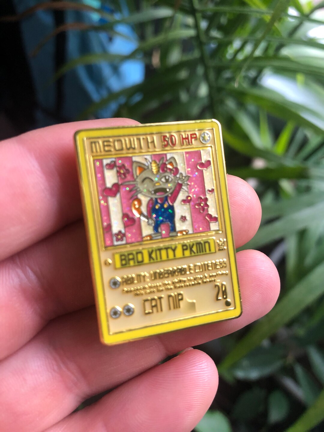 Bad Cat Funny Anime EDM Trading Card Hat Pin, Unique Gamer Gifts Etsy