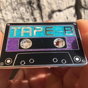 Tape B Cassette EDM Hat Pin, Rave Culture Electronic Music Accessories Wholesale Rave Accessories