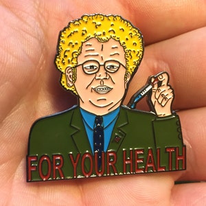 Dr. Steve Brule For Your Health LSD Dropper Pin image 2