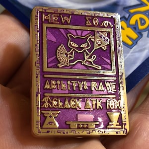 Ancient Mew Trading Card Hat Pin