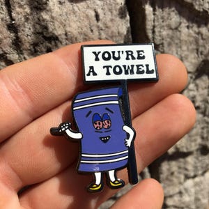 Towlie You’re A Towel Rage Staff Festy Hat Pin – Limited Edition Collectible Pin, Festival Gear, EDM Pin,