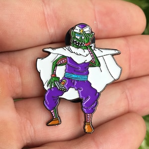 Pickle-O-Rick Piccolo Sanchez Funny Cartoon DBZ Hat Pin Parody