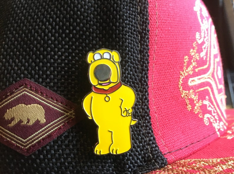 Brian Jake Mashup Funny Cartoon Parody Lapel Pin