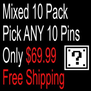 Customized Hat Pin Mega Box – Select ANY 10 Pins! Wholesale Lapel Pins, Lot Of 10 Unique Rare High Quality Hat Pins