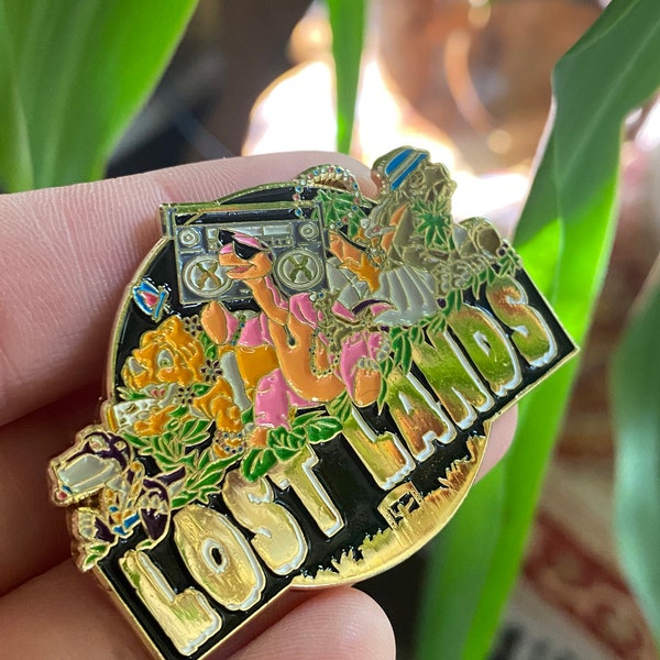 Lost Lands Music Festival Excision Hat Pin Land Before Time GOLD EDITION VS 2