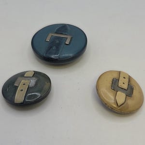 Rare OLD Celluloid Buckle Button Lot Celluloid Antique Original Antique Sewing Buttons for sale  main image 3