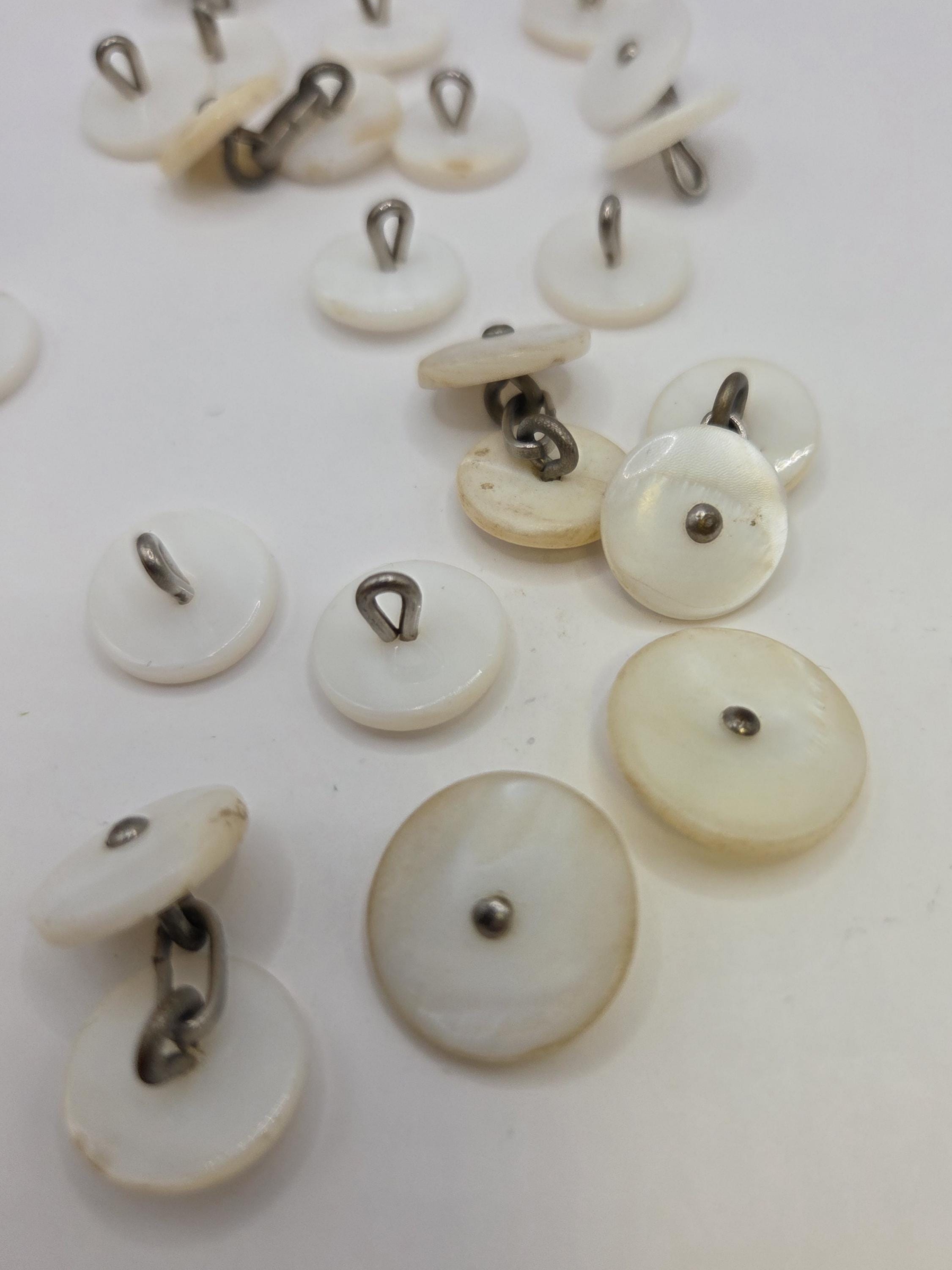 Pearl Shell Pin Shank Buttons - Etsy