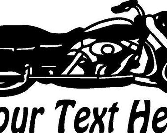 Custom Motorcycle Decal, Personalized Decal, Custom Vinyl Decals - Personalized Decal - Motorcycle - Window Decals