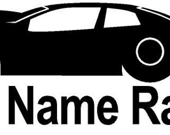 Drag Racing Custom Pro Stock Race Car Decal, Personalized Car Decal, Custom Vinyl Decals - Personalized Decal - Car - Window