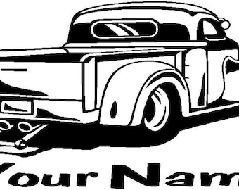 Drag Racing Truck Custom, Personalized, Car Decal, Custom Vinyl Sticker Custom Vinyl Decals - Personalized Decal - Car - Window