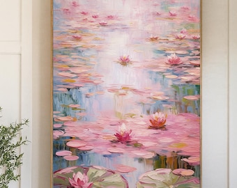 絵画「睡蓮」(25×30)/アートコレクション/油絵/絵画/手仕事/絵画/壁