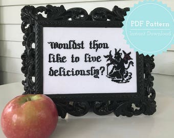 Black Phillip Cross Stitch Pattern PDF