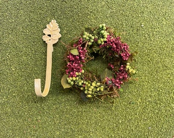 1:12 Miniature Dollhouse Door Wreath & Hanger