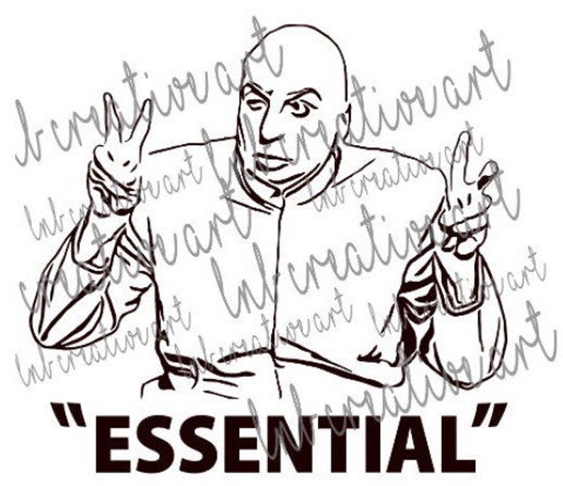 SVG Cricut File Essential SVG Instant Download Dr Evil - Etsy Hong Kong