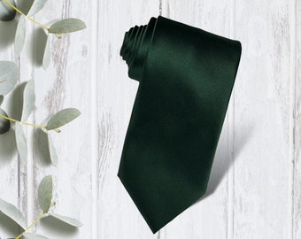 Emerald Green Necktie for Wedding Groomsmen Gift, Groomsmen Ties for Mens Wedding, Mens Ties, Neckties for Men