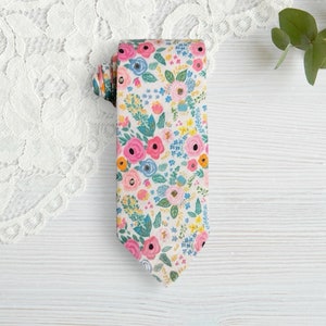 Floral Ties for Men, Mens Ties for Groomsmen and Wedding, Tie for Mens Fashion Necktie