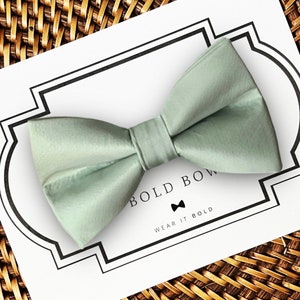 Sage Dog Bow Tie, Dog Ring Bearer, Sage Wedding, Sage Green Dog Wedding Attire, Boy Dog Collar Bows, Dog Bowtie for Collar, Dog Bows