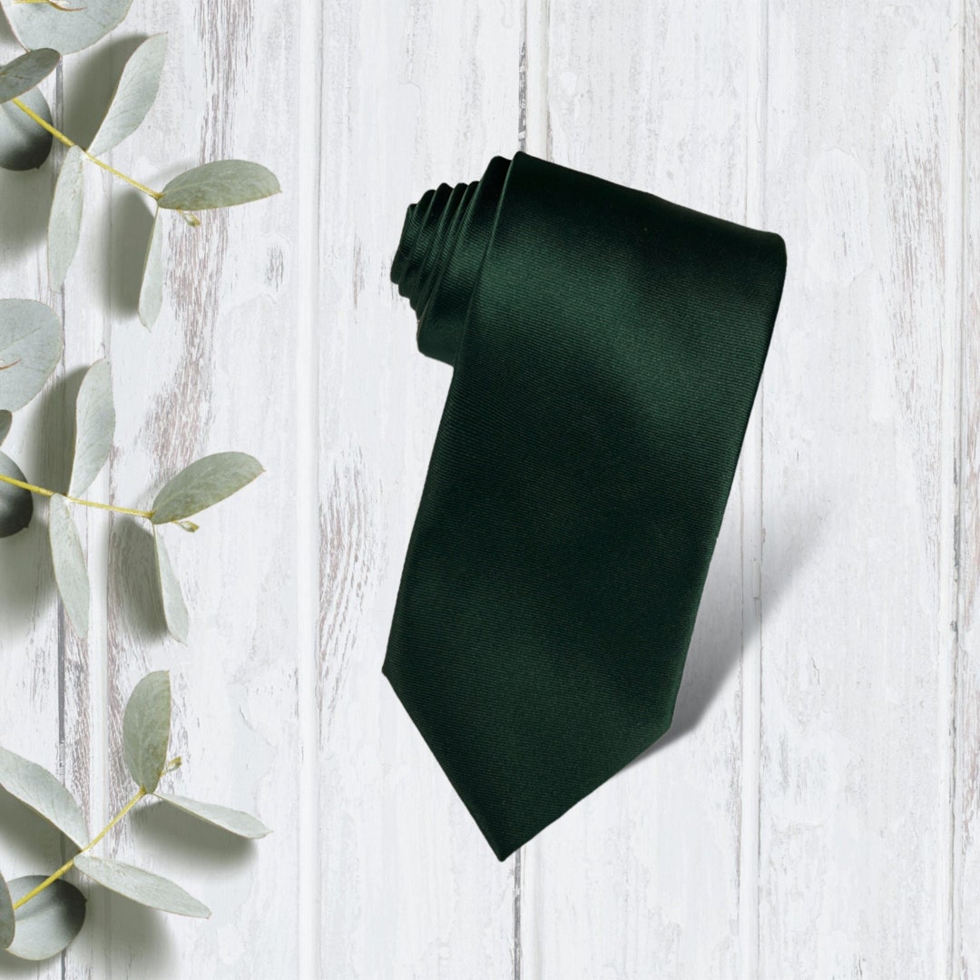 Emerald Green Necktie for Wedding Groomsmen Gift, Groomsmen Ties for
