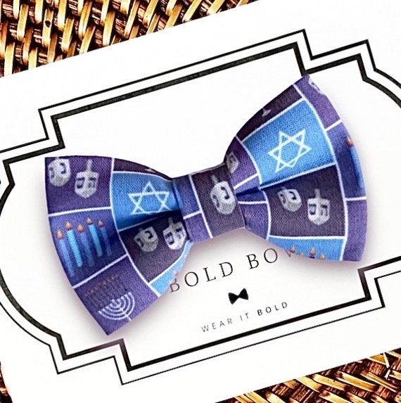 Hanukkah Dog Bow Tie, Bow Tie for Dogs, Cat Bow Tie, Dog Bowtie, Dog Hanukkah Bow Ties, Cat Bow Tie Hanukkah, Dog Accessories, Dog Apparel