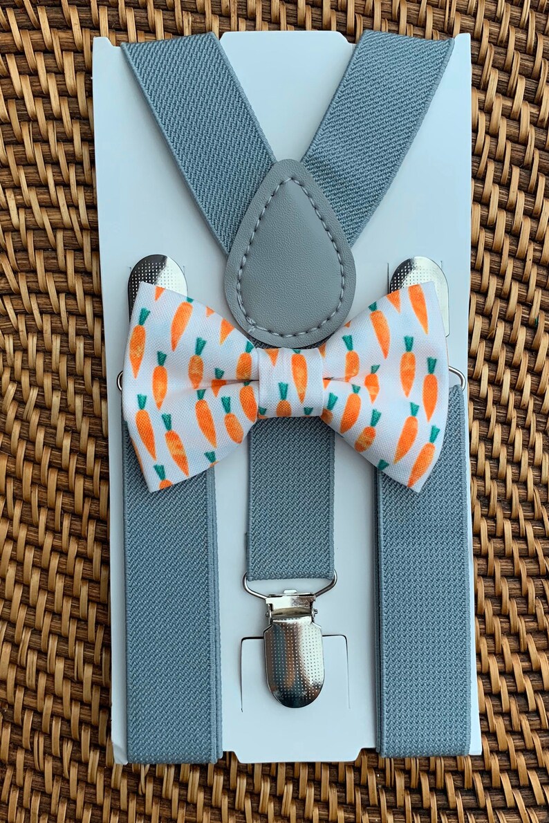 Easter Bow Tie Carrot Bow Tie Easter Outfit for Boys Bow Etsy