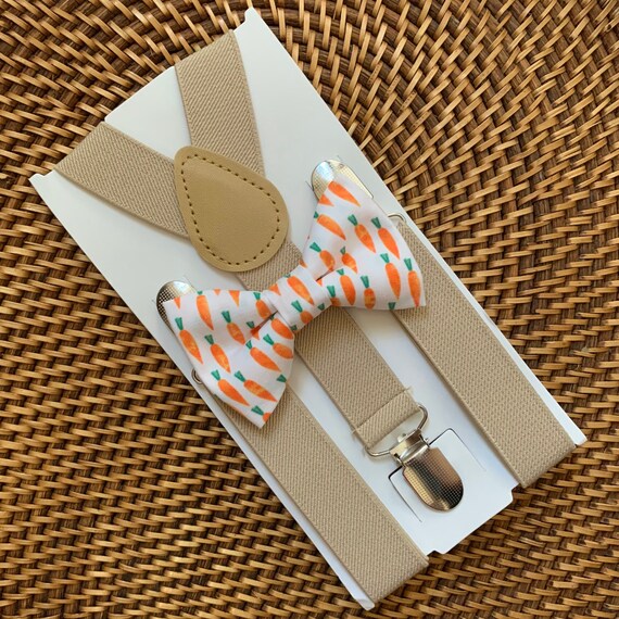 Easter Bow Tie Bow Tie With Carrots Easter Outfit for Boys Bow Tie for Men Boys Girls Baby Toddlers Easter Bow Ties Suspenders Etsy UK