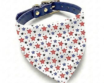 4th of July Dog Bandana, Patriotic American Flag Pet Bandana
