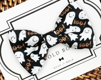 Halloween Ghost Dog Bow Tie, Pet Collar Accessory