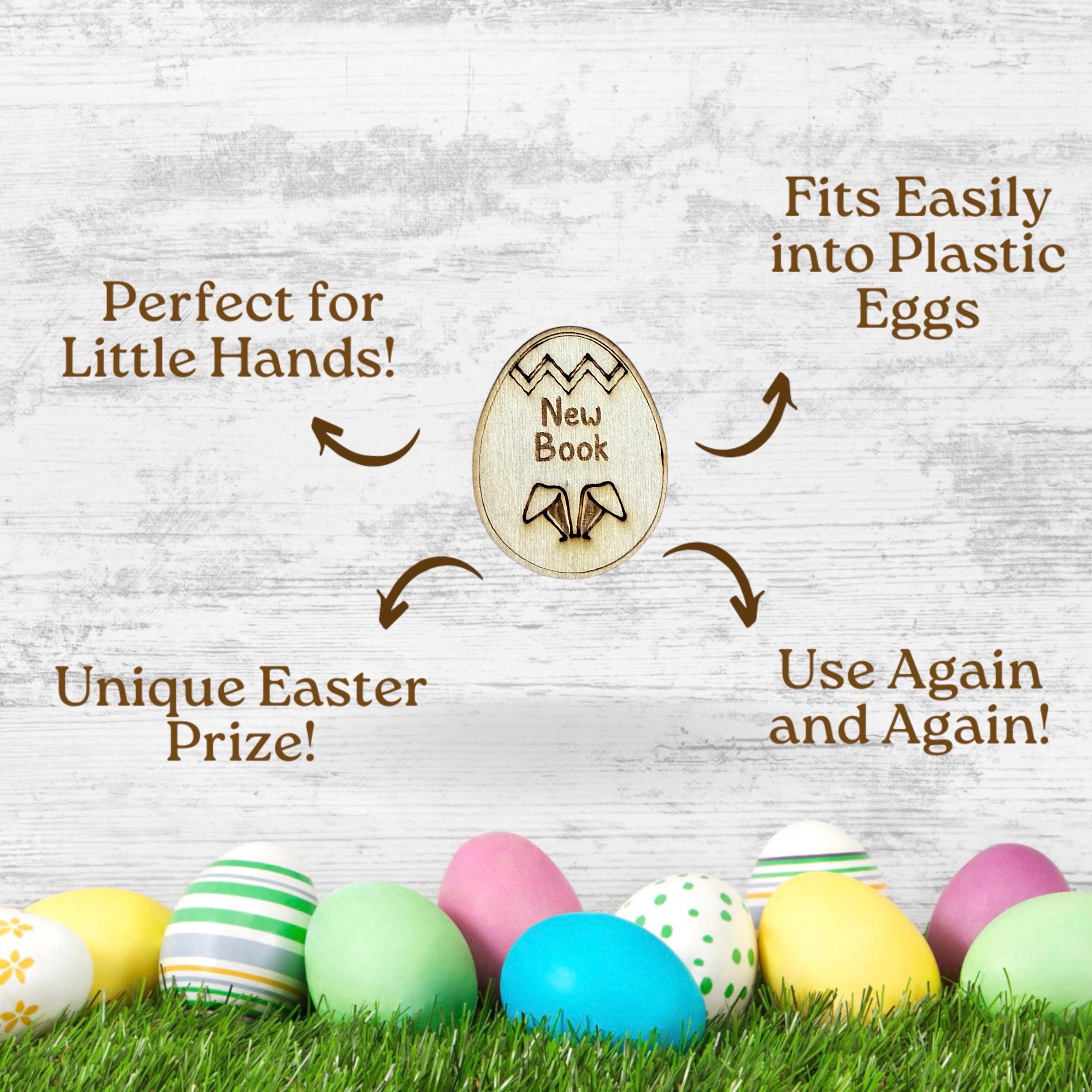 Easter Tokens for Easter Egg Filler, Easter Egg Tokens for Easter Egg Hunt for Kids, Easter Token Easter Basket Filler Easter Egg Stuffers