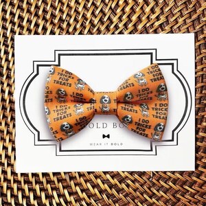 Halloween Dog Bow Tie & Fall Dog Accessories, Dogs, Dog Owner Gift, Dog Lover Gift, Dog Bow Ties, Fall Dog Bow, Dog Bowtie