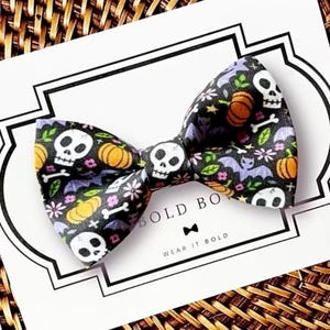 Halloween Dog Bow Tie & Cat Bow Tie, Fall Dog Bowtie for Dog Collar, Halloween Bow Tie, Bow Ties, Fall Dog Bow Tie, Collar Bow Tie, Bowtie
