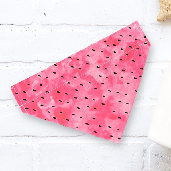 Summer Dog Bandana with Watermelon for Pet Gift, Dog Bandanas for Spring and Pet Bandanas for Dog Gift, Pet Accessories