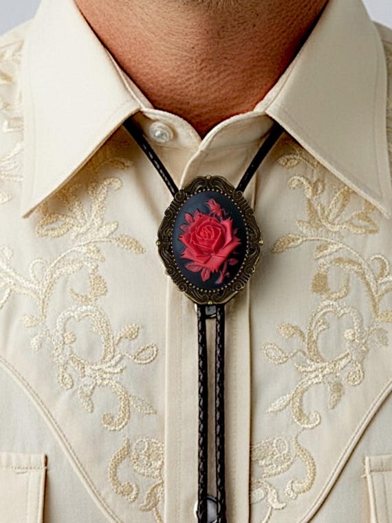 Cravatta Bolo In Pelle Stile Western Da Uomo Cravatta Retrò Per Camicie