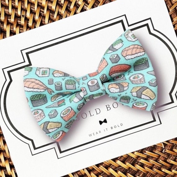 Sushi Dog Bow Tie, Sushi Bow Tie for Dogs, Cats, Dog lover Gift, Gifts for Dogs, Dog Clothes, Dog Mom Gift, Cute Dog Bowtie, Dog Accessories