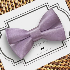 Lavender Dog Bow Tie, Lavender Haze Bow Tie for Dog Collar, Dog Bowtie for Dog Ring Bearer, Dog Wedding, Purple Collar Bows Lavender Wedding