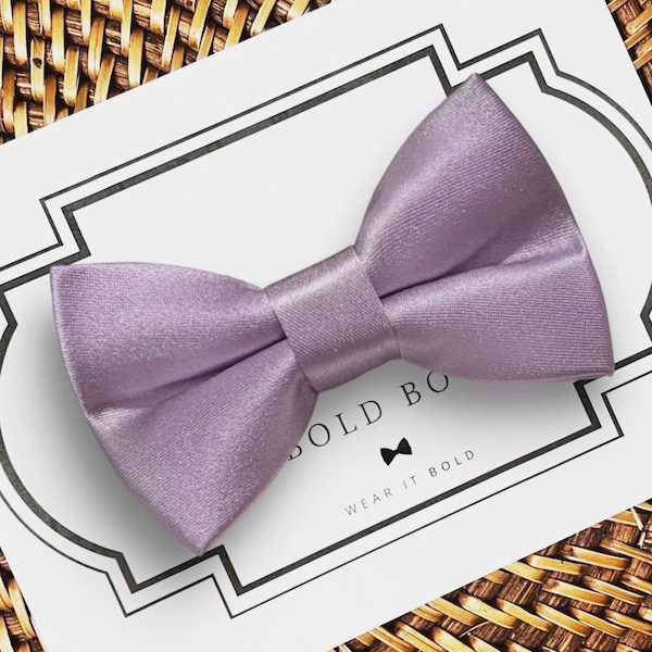 Lavender Dog Bow Tie, Lavender Haze Bow Tie for Dog Collar, Dog Bowtie for Dog Ring Bearer, Dog Wedding, Purple Collar Bows Lavender Wedding