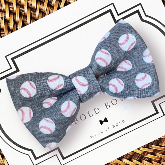 Baseball Dog Bow Tie, Bow Tie for Dogs, Cats, Pets, Bowtie, Bow Ties, Dog Bow Tie, Dog Accessories, Dog Birthday Gift, Dog Lover Gift