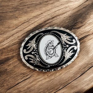 Cowboy Turtle Zinc Alloy Belt Buckle, Western Fashion Accessory image 2